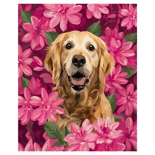 Foto 1 | Foto 1 | Cuadro Decorativo Impreso 90x122cm Golden Retriever