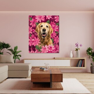 Foto 2 | Foto 2 | Cuadro Decorativo Impreso 90x122cm Golden Retriever