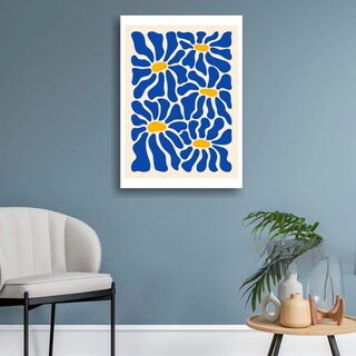 Foto 2 | Foto 2 | Cuadro Decorativo Impreso 20x30cm Margaritas Azules