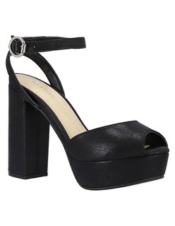 Foto 1 | Foto 1 | Sandalia De Tacón Westies Negro Textil Para Mujer