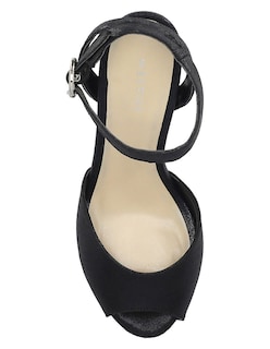 Foto 4 | Foto 4 | Sandalia De Tacón Westies Negro Textil Para Mujer