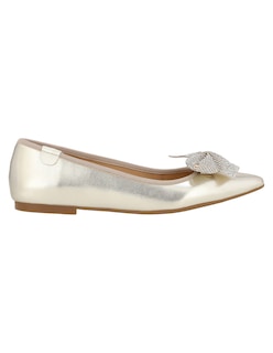 Foto 2 | Foto 2 | Balerina Casual Westies Dorado Sintético Para Mujer