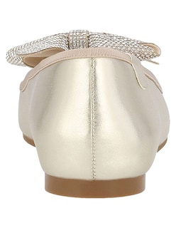 Foto 3 | Foto 3 | Balerina Casual Westies Dorado Sintético Para Mujer