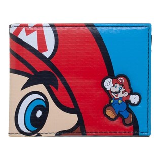 Foto 1 | Foto 1 | Cartera Super Mario De Vinil Rojo Y Azul Original