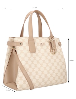 Foto 5 | Foto 5 | Bolsa Satchel Westies Hbquinary22we Beige Sintético Para Mujer