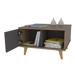 Foto 3 | Foto 3 | Mesa De Centro Moderna Salem Para Sala Con Repisa Inferior Excelsior Color Café