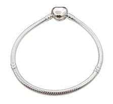 Pulsera Para Dama Dije Corazon Plata