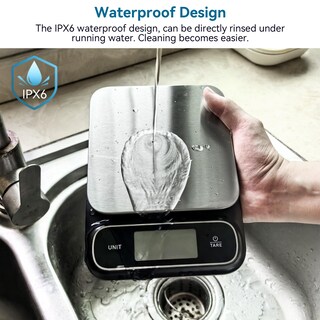 Foto 3 | Foto 3 | Báscula De Cocina Bomata Impermeable Ipx6 De 5 Kg/11 Libras De Alta Precisión - Venta Internacional.