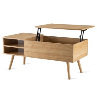 Foto 1 | Foto 1 | Mesa De Centro Sala Elevable Almacenamiento Interno Moderna