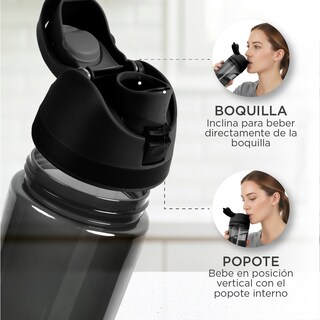 Foto 5 | Foto 5 | Botella De Agua Magma Life Boost Clear 710 Ml Transparente