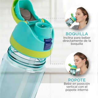 Foto 5 | Foto 5 | Botella De Agua Magma Life Boost Clear 710 Ml Transparente