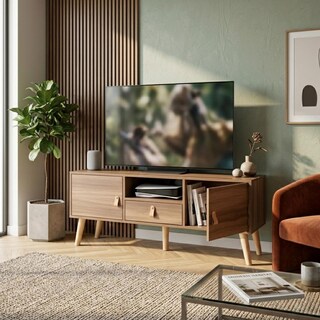 Foto 5 | Foto 5 | Mueble Tv 55” Estilo Nórdico Minimalista De Madera