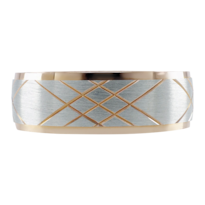 Anillo De Matrimonio Fonelli A14-r100556 Oro Rosa Y Blanco 14k 6mm Confort