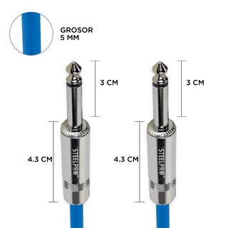 Foto 5 | Foto 5 | Cable Profesional Para Guitarra 3m Plug6.3-plug6.3 Steelpro