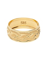 Anillo De Matrimonio Fonelli 10-204438 Oro Amarillo 10k 4mm Clásico