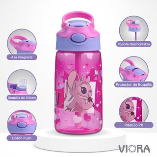 Foto 3 | Foto 3 | Botella Infantil Magma Life Duo Splash 450 ml con Popote y Botón