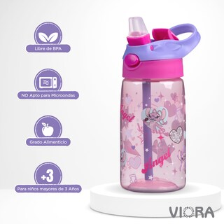 Foto 4 | Foto 4 | Botella Infantil Magma Life Duo Splash 450 ml con Popote y Botón