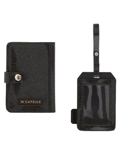 Foto 3 | Foto 3 | Set Porta Pasaporte W Capsule Aceduany2cw Negro Sintético Para Mujer