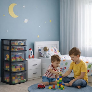 Foto 5 | Foto 5 | Cajonera Italhome Fox 5 Cajones Transparentes