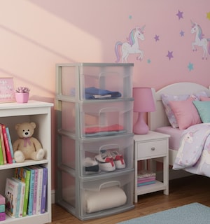 Foto 5 | Foto 5 | Cajonera Italhome Onyx 4 Cajones Transparentes