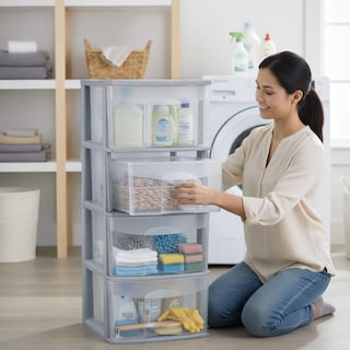 Foto 6 | Foto 6 | Cajonera Italhome Onyx 4 Cajones Transparentes