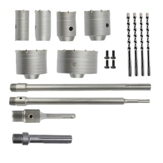 Foto 1 | Foto 1 | 10 Brocas Pasamuros Sacabocas Sds Plus/max 35-110mm Concreto