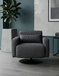 Foto 5 | Foto 5 | Sillón M & E Muebles Kite Gris Giratorio