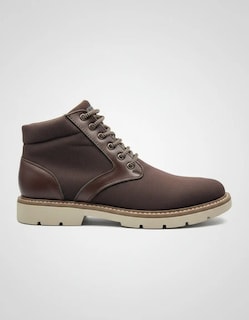 Foto 3 | Foto 3 | Botín Casual R Cómodos 1010 Café de Lona y Piel para Caballero