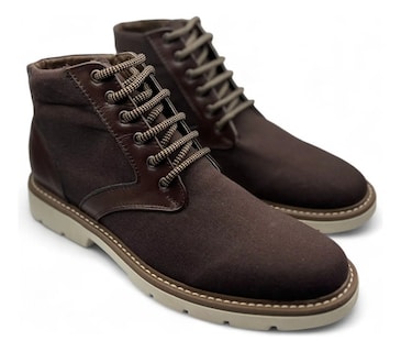 Foto 5 | Foto 5 | Botín Casual R Cómodos 1010 Café de Lona y Piel para Caballero
