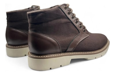 Foto 6 | Foto 6 | Botín Casual R Cómodos 1010 Café de Lona y Piel para Caballero