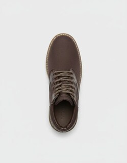 Foto 7 | Foto 7 | Botín Casual R Cómodos 1010 Café de Lona y Piel para Caballero