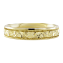 Argolla De Matrimonio Fonelli Ar10-200094 Oro Amarillo 10k 4mm Confort Light
