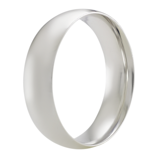 Foto 2 | Foto 2 | Argolla De Matrimonio Fonelli Ar14-b90496 Oro Blanco 14k 6mm