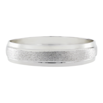 Argolla De Matrimonio Fonelli Ar14-b03304 Oro Blanco 14k 4mm Diseño Cascada Ii