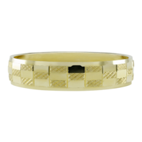 Argolla De Matrimonio Fonelli Ar14-00494h Oro Amarillo 14k 4mm Corte Hueco Clásico Atemporal