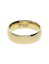 Argolla De Matrimonio Fonelli Ar10-060506 Oro Amarillo 10k 6mm Diseño Tradicional