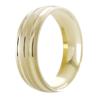 Foto 2 | Foto 2 | Argolla De Matrimonio Fonelli Ar14-03466h Oro Amarillo 14k Hueca 6mm