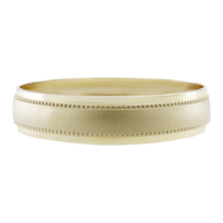 Argolla De Matrimonio Fonelli Ar10-03714h Oro Amarillo 10k Hueca 4mm