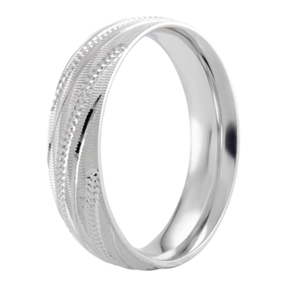 Foto 2 | Foto 2 | Argolla De Matrimonio Fonelli Oro Blanco 14k 5mm Brillo Clásico Elegante