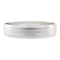 Argolla De Matrimonio Fonelli Ar10-b03724 Oro Blanco 10k 4mm Alianza Ii Magia Eterna Brillo Celestial