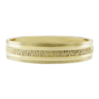 Argolla De Matrimonio Fonelli Ar10-03474h Oro Amarillo 10k 4mm Corte Hueco Clásico Con Amor