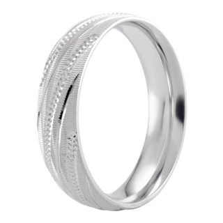 Foto 2 | Foto 2 | Argolla De Matrimonio Fonelli Oro Blanco 14k 5mm Brillo Clásico Elegante