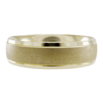 Argolla De Matrimonio Fonelli Ar14-060536 Oro Amarillo 14k 6mm Cascada Corte Confort Light