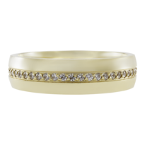 Argolla De Matrimonio Fonelli Arg14-26325 Oro Amarillo 14k 5mm Zirconia Corte Confort Constelación