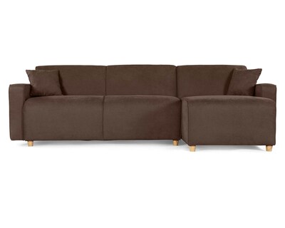Foto 2 | Foto 2 | Sala Modular Reversible Makora Calak Chocolate Velvet Con Memory Foam Y Respaldo Reclinable