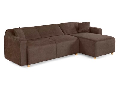 Foto 5 | Foto 5 | Sala Modular Reversible Makora Calak Chocolate Velvet Con Memory Foam Y Respaldo Reclinable