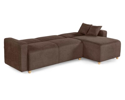 Foto 6 | Foto 6 | Sala Modular Reversible Makora Calak Chocolate Velvet Con Memory Foam Y Respaldo Reclinable