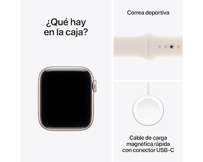 Foto 6 | Foto 6 | Smartwatch Apple Watch Se 3 Gps 40mm Blanco Estelar Correa Blanca S M