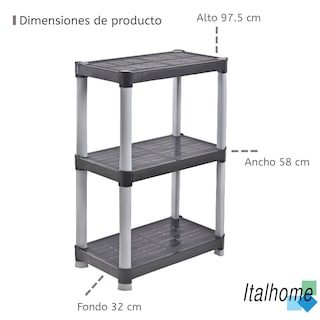 Foto 7 | Foto 7 | Rack Chico Italhome 3 Niveles Soporta 75 Kg