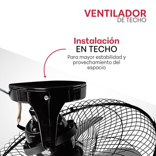Foto 2 | Foto 2 | Ventilador Orbital Techo 18'' 360 Grados Oscilación Control Pared